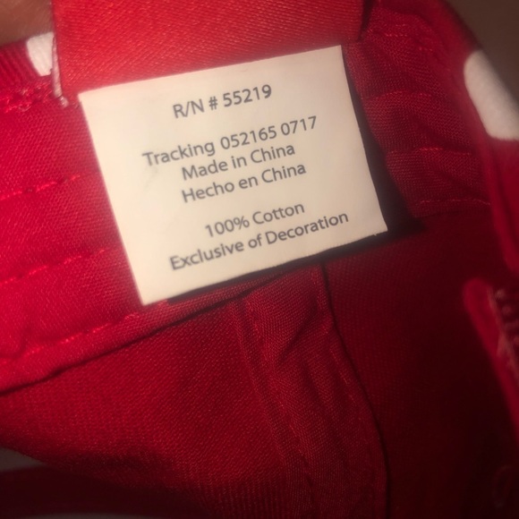 DISNEY Minnie Mouse Red & White Polka Dot Baseball Cap Velcro Strap Ladies OS - Picture 6 of 7